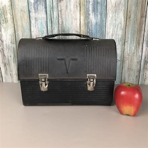 metal lunch box vintage|old fashioned metal lunch boxes.